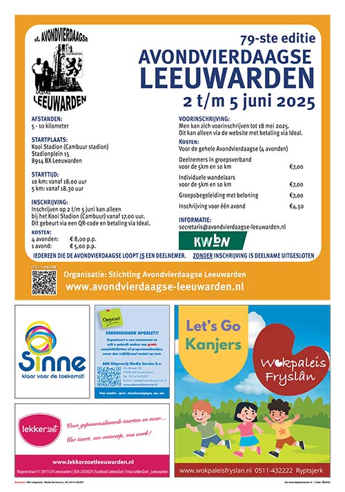 Leeuwarden A4D Poster 2025 5L6445