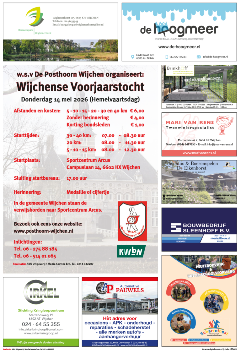 Poster Wijchense voorjaarstocht