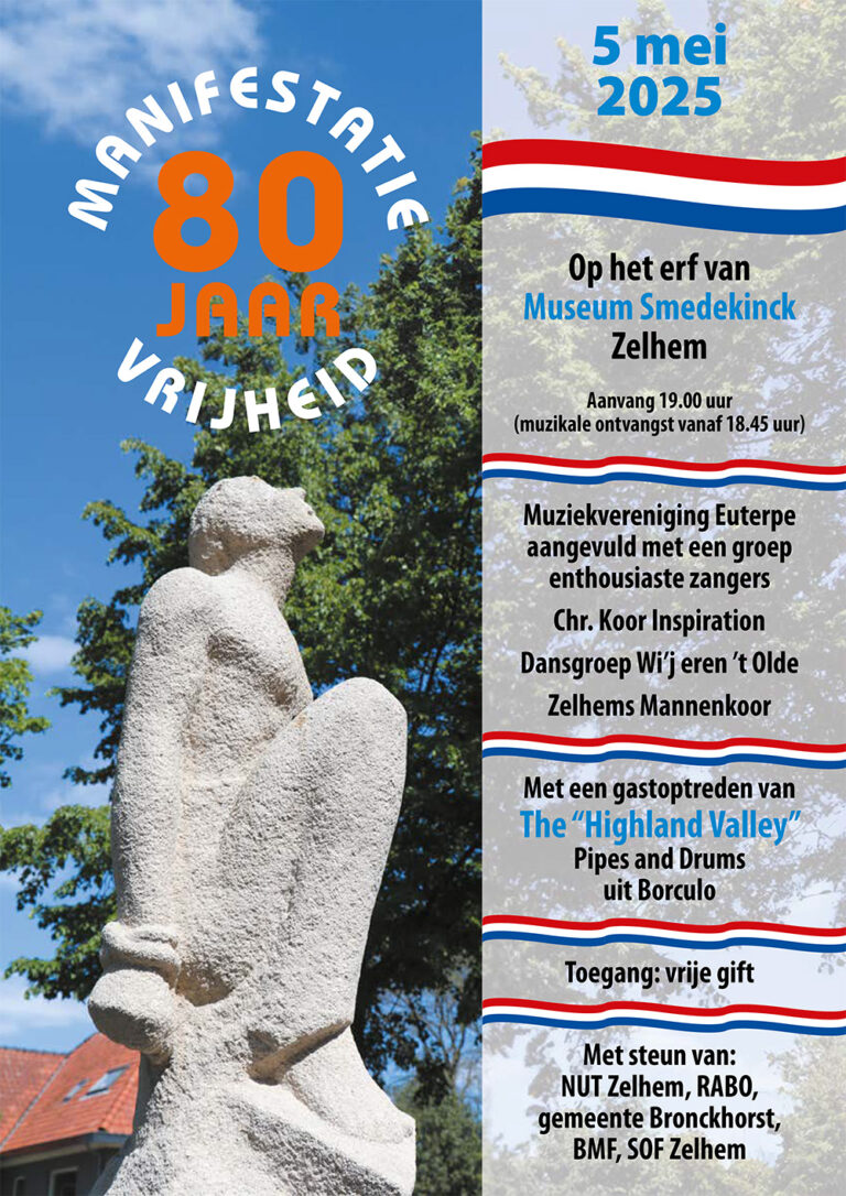 Zelhem Poster 80 jaar vrijheid a3 5Z6454 kopie